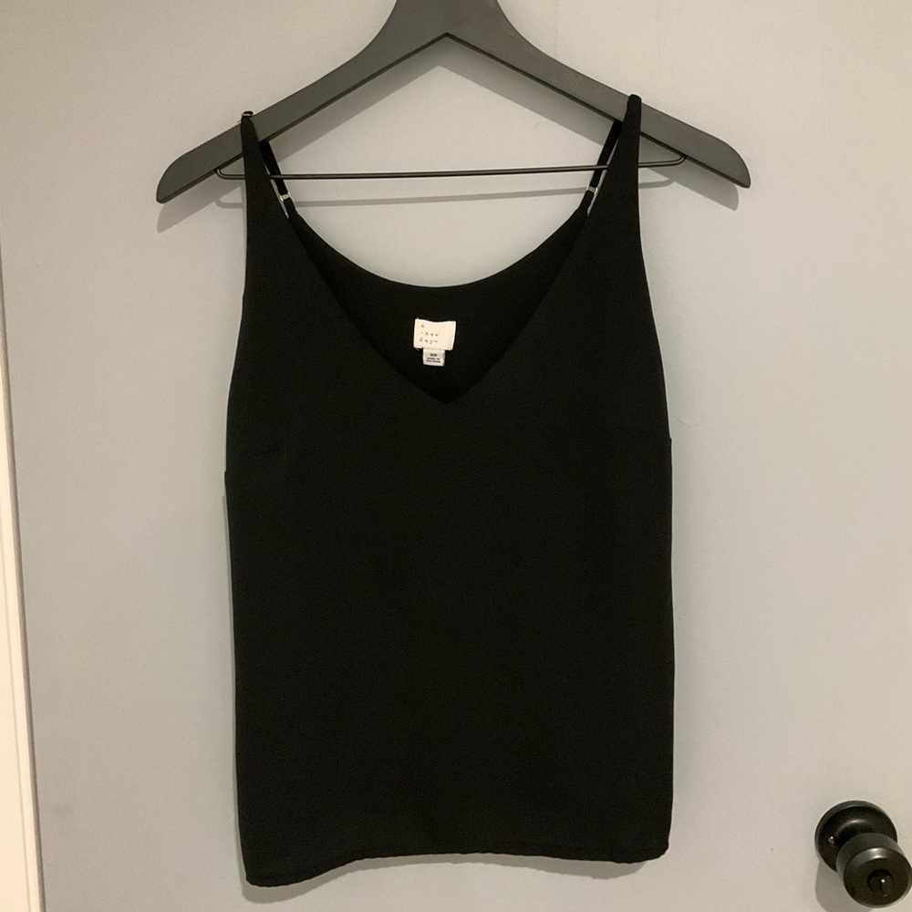 a new day Black V-Neck Camisole
